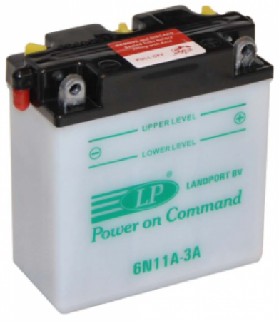 Landport 6V 11Ah motor akkumulátor jobb+ 6N11A3A